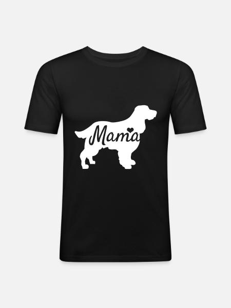 Cocker Spaniel - T-shirt près du corps Homme - noir