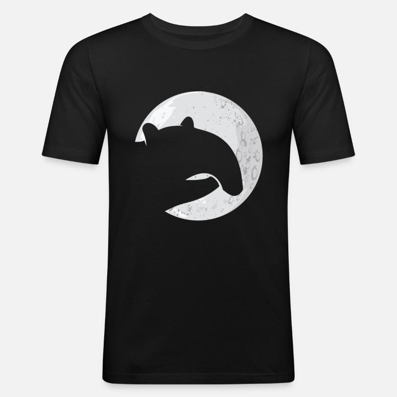 Tapir - Männer Slim Fit T-Shirt - Schwarz