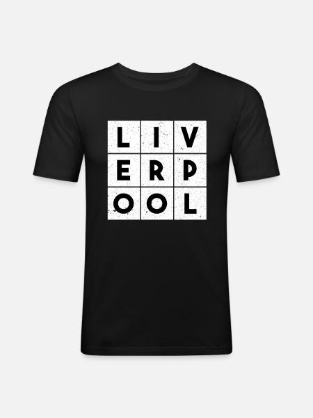 Liverpool - Men's Slim Fit T-Shirt - black