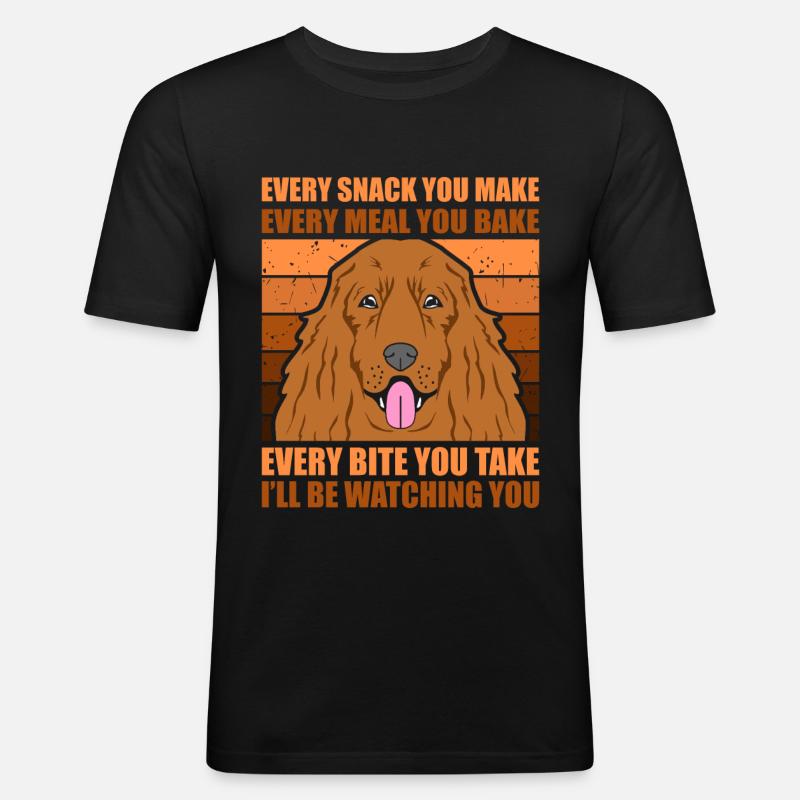 Cocker Spaniel - Männer Slim Fit T-Shirt - Schwarz