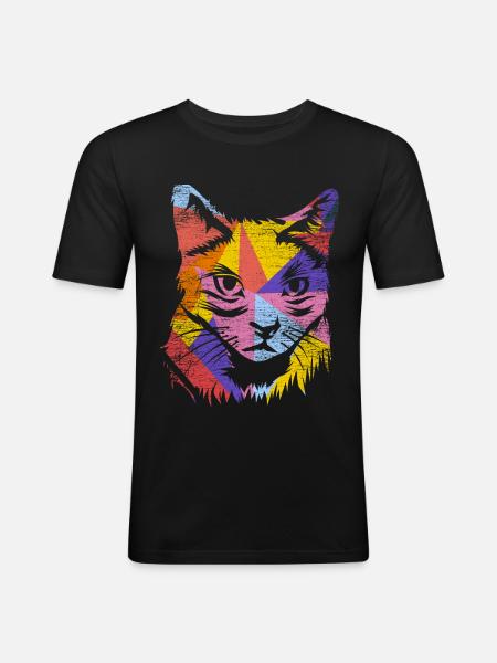 Thai cats gift - Men's Slim Fit T-Shirt - black