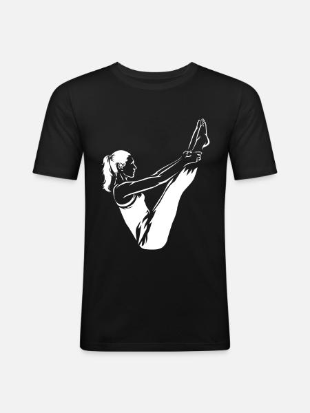 Pilates - Men's Slim Fit T-Shirt - black
