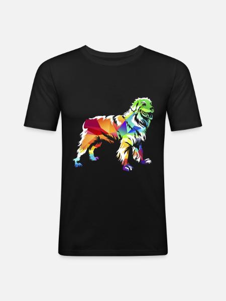 Hovawart - T-shirt près du corps Homme - noir
