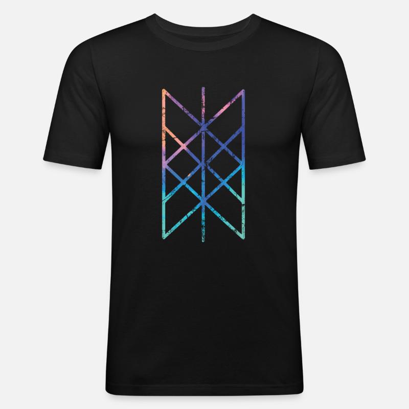 Wikinger Vikings - Männer Slim Fit T-Shirt - Schwarz