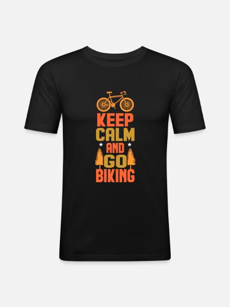 bicycle - Men's Slim Fit T-Shirt - black