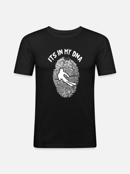 ski - Men's Slim Fit T-Shirt - black