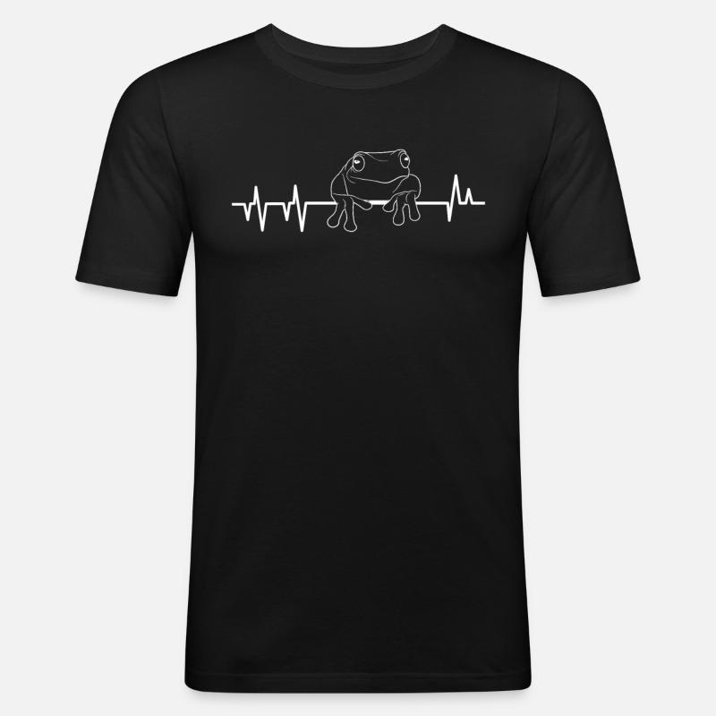 Frosch - Männer Slim Fit T-Shirt - Schwarz