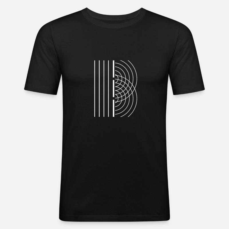 Quantum physics and physicist gift for diploma - Men's Slim Fit T-Shirt - black