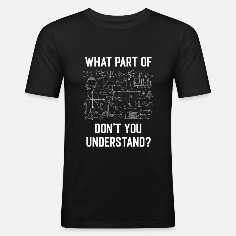 Mathematiker Mathe Student Geschenk - Männer Slim Fit T-Shirt - Schwarz