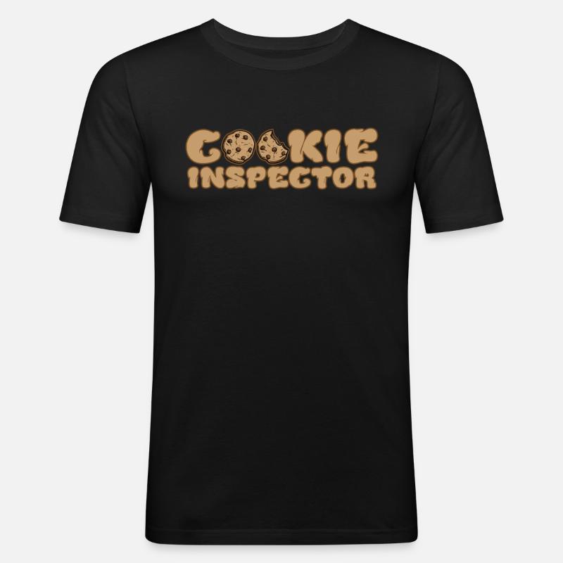 Backen - Männer Slim Fit T-Shirt - Schwarz