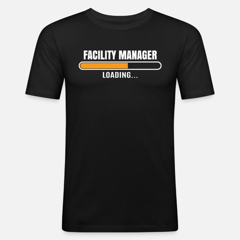 Facility Manager Beruf Mitarbeiterin Geschenkidee - Männer Slim Fit T-Shirt - Schwarz