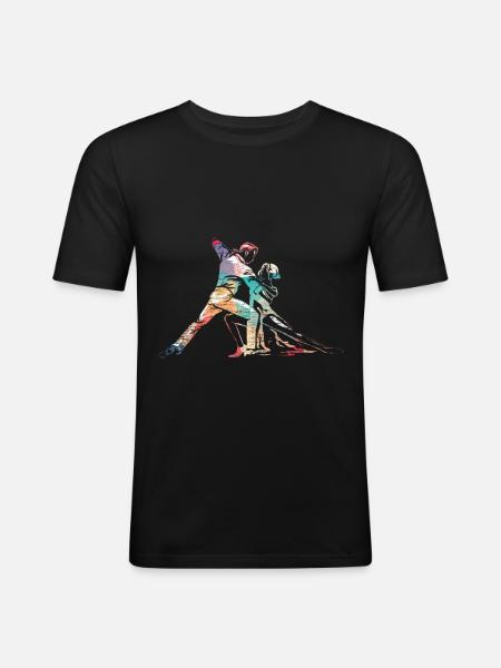 Tango dance - Men's Slim Fit T-Shirt - black