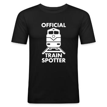 tog - Herre Slim Fit T-Shirt - sort - Foran - Nik (191cm)
