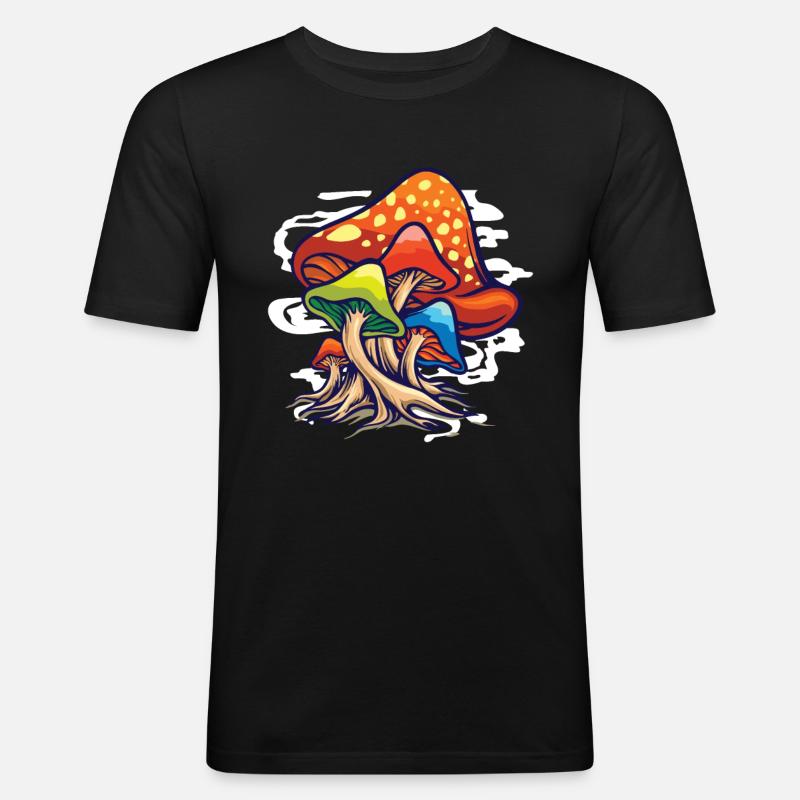 Pilz - Männer Slim Fit T-Shirt - Schwarz