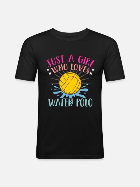 Water polo - Men's Slim Fit T-Shirt - black