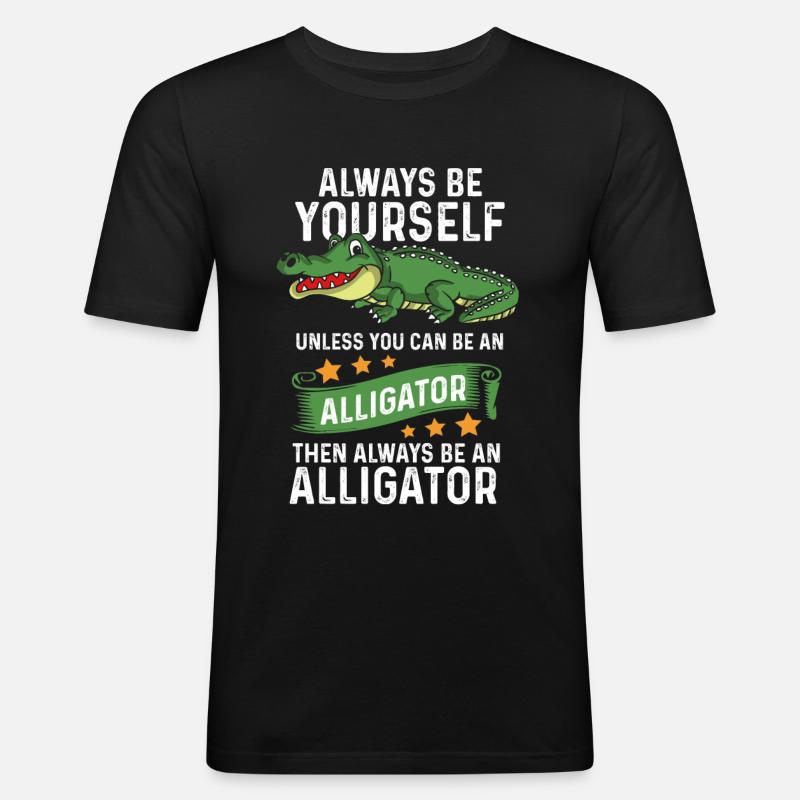 Alligator - Männer Slim Fit T-Shirt - Schwarz