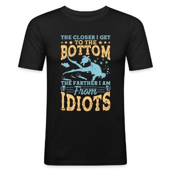 dive - Men's Slim Fit T-Shirt - black - Front - Nik (191cm)