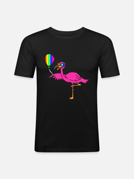 LGBT - Männer Slim Fit T-Shirt - Schwarz