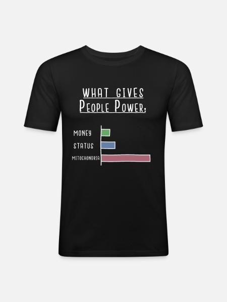 Biologie - Männer Slim Fit T-Shirt - Schwarz