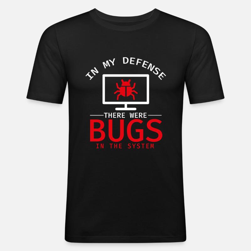 Programmer Coder Software Developer - Men's Slim Fit T-Shirt - black