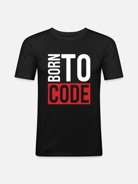 Programmer Coder Software Developer - Men's Slim Fit T-Shirt - black