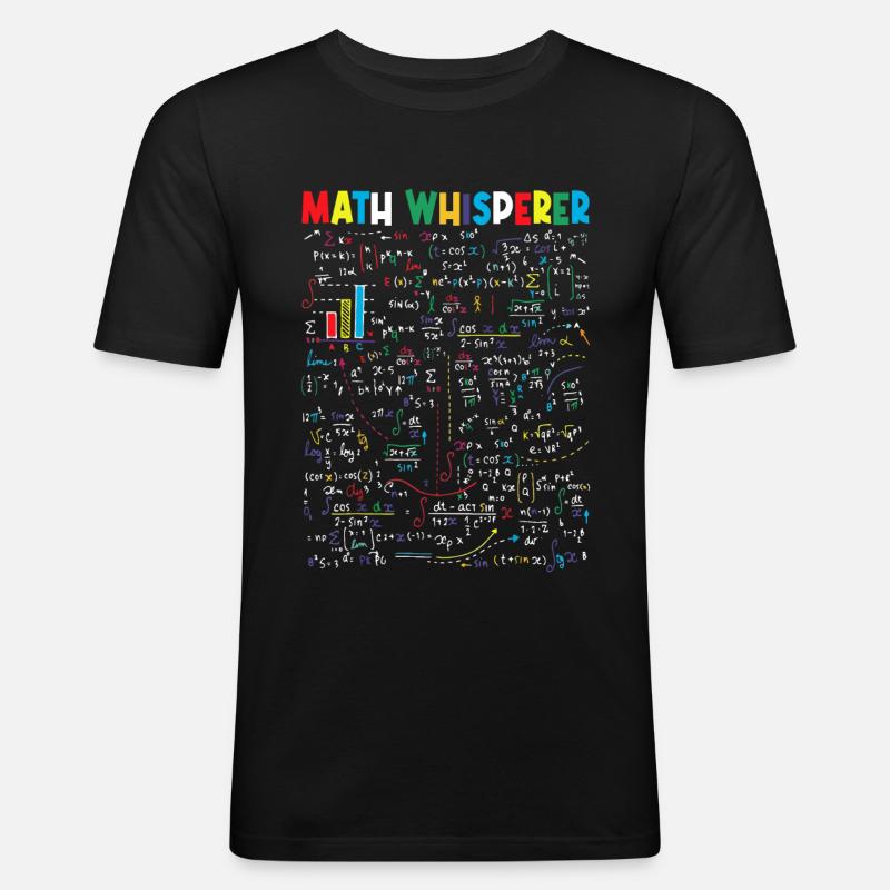 Math Whisperer - Men's Slim Fit T-Shirt - black