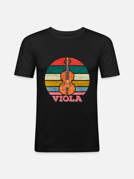 Viola - Men's Slim Fit T-Shirt - black