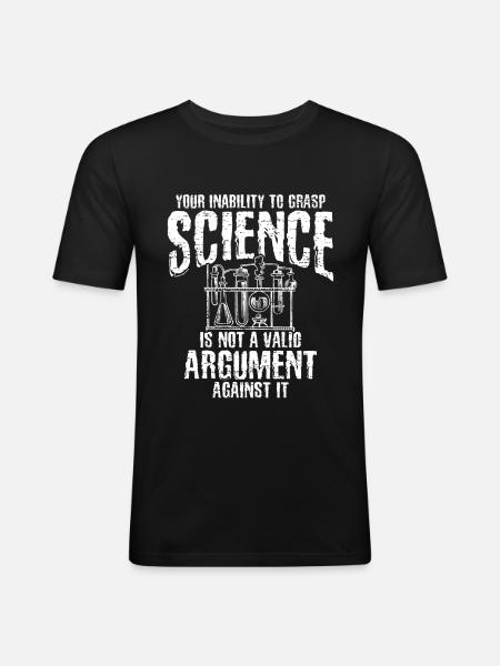 Lovers of Science Physics - Men's Slim Fit T-Shirt - black