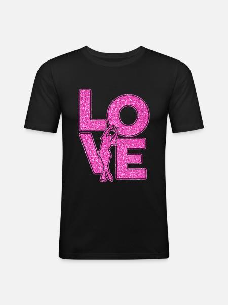 Figure skating - Men's Slim Fit T-Shirt - black