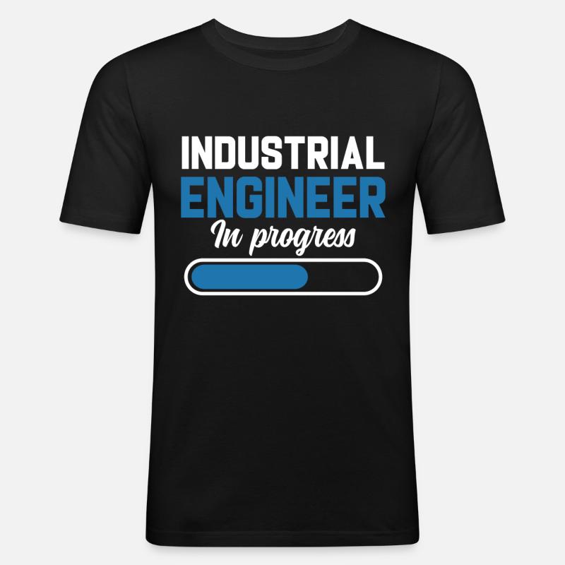 Industrial Engineer In Progress - Men's Slim Fit T-Shirt - black