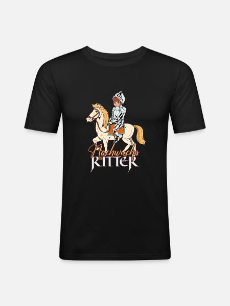 Knight Boy - Offspring Knight - Men's Slim Fit T-Shirt - black