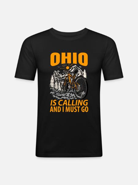 Traveler Ohio gift - Men's Slim Fit T-Shirt - black