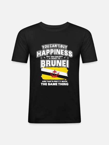 Brunei - Men's Slim Fit T-Shirt - black