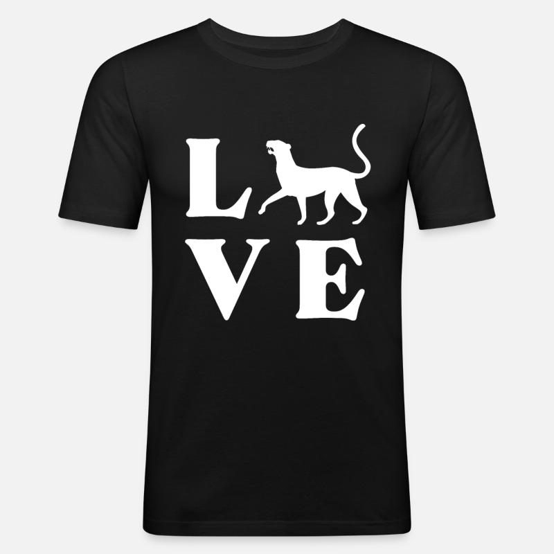 Jaguar Geschenkidee - Männer Slim Fit T-Shirt - Schwarz