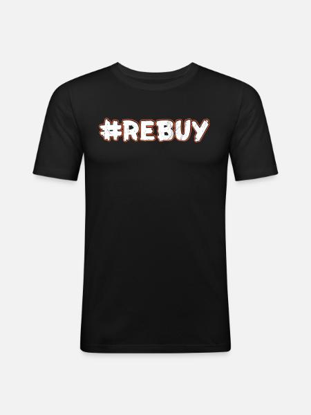 REBUY - Men's Slim Fit T-Shirt - black
