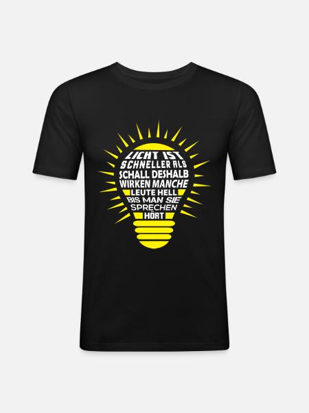 Electrician Electric Electric Gift - Men's Slim Fit T-Shirt - black