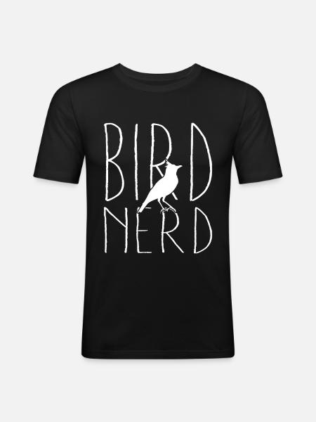 Bird Ornithology Birdwatcher Gift - Men's Slim Fit T-Shirt - black