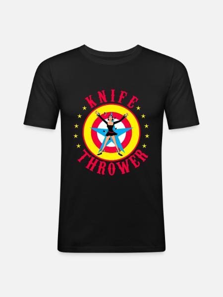 Circus Circus Tent Clown Gift - Men's Slim Fit T-Shirt - black