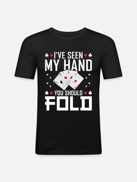 Poker - Men's Slim Fit T-Shirt - black
