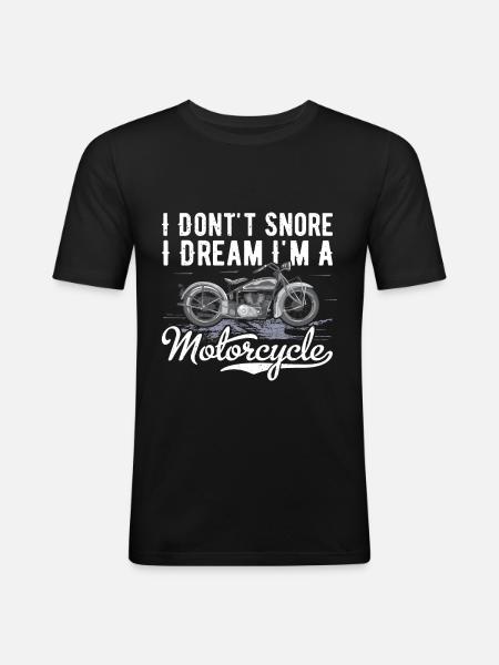 Motorcyclist - Men's Slim Fit T-Shirt - black