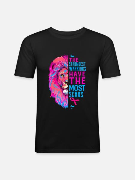 Krebs - Männer Slim Fit T-Shirt - Schwarz