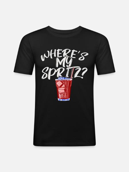Cocktails - Men's Slim Fit T-Shirt - black