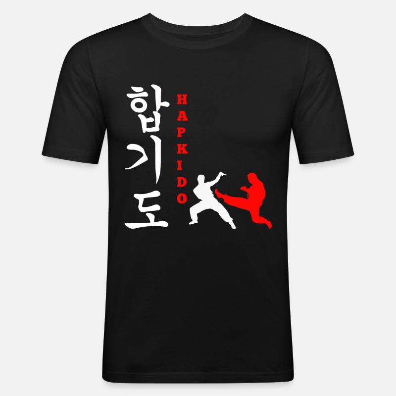 Hapkido-Kampfkunst-Geschenk - Männer Slim Fit T-Shirt - Schwarz