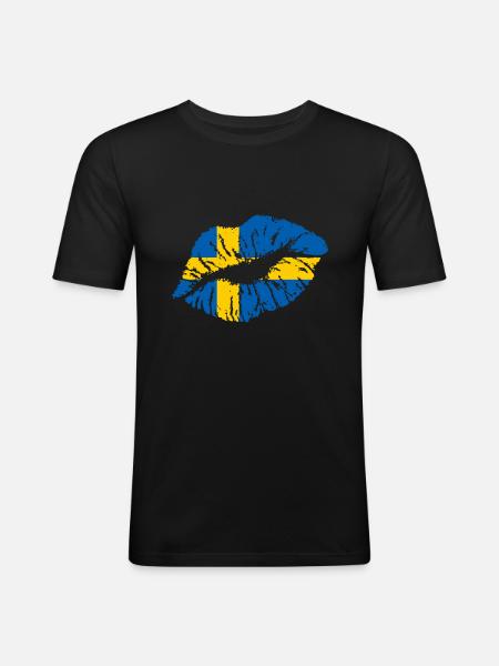 Sweden - Men's Slim Fit T-Shirt - black