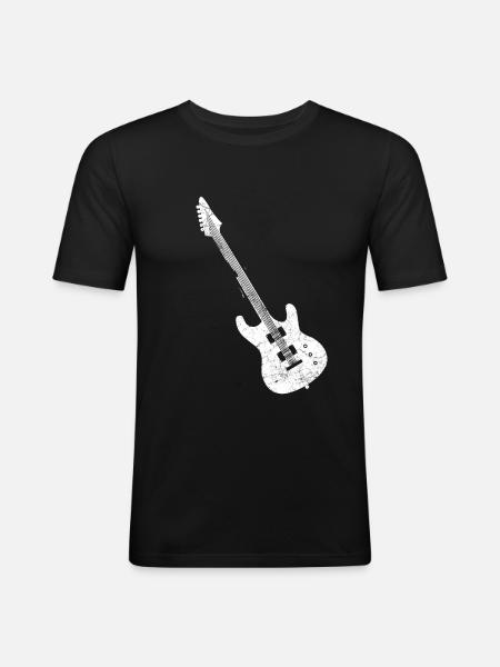 Guitar - Men's Slim Fit T-Shirt - black