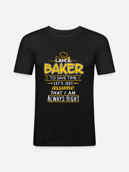 baker - Men's Slim Fit T-Shirt - black