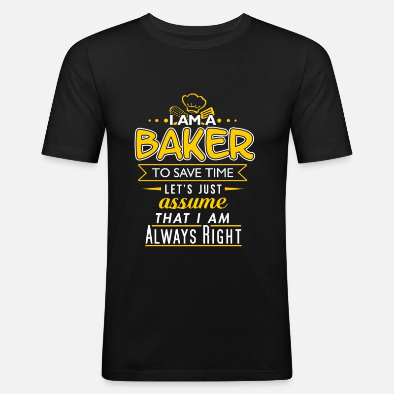baker - Men's Slim Fit T-Shirt - black