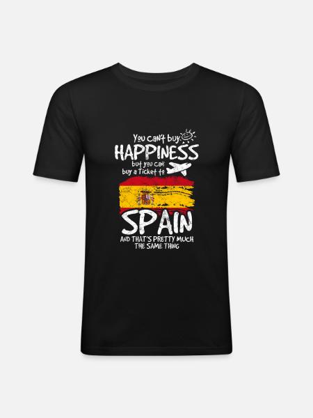 Spain - Men's Slim Fit T-Shirt - black