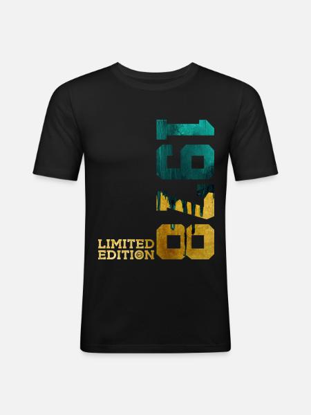48TH BIRTHDAY LIMITED EDITION 1978 - Men's Slim Fit T-Shirt - black