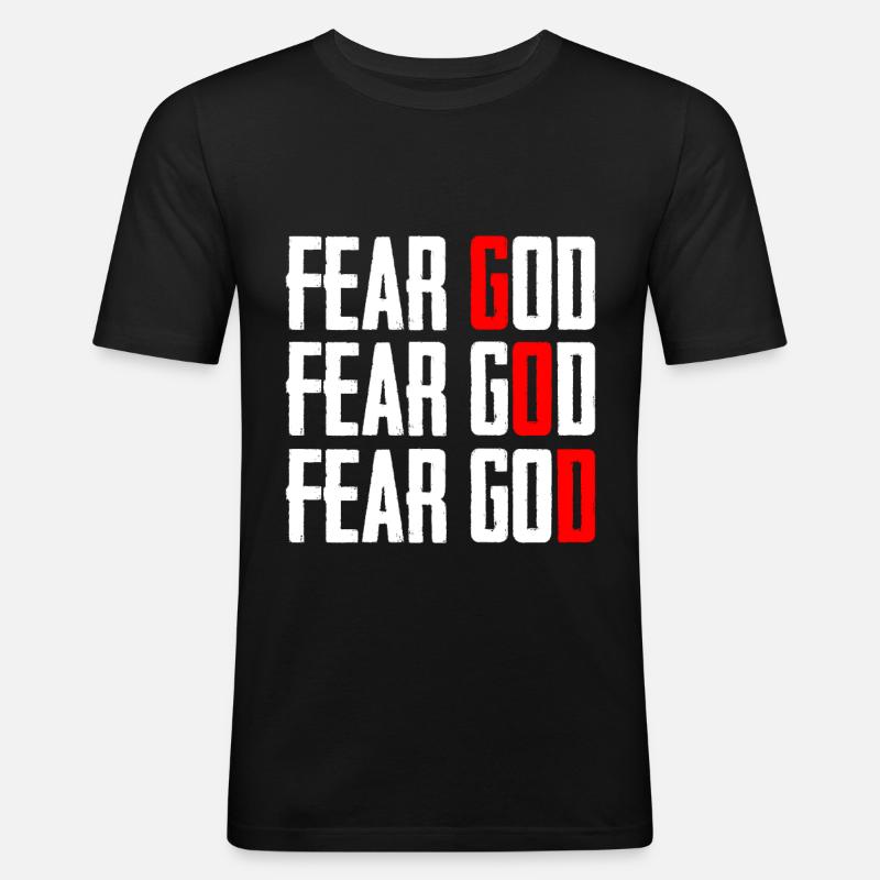 Fear God - Männer Slim Fit T-Shirt - Schwarz